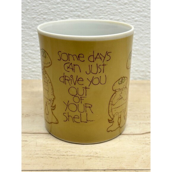 Classique Gibson Greeting Cards Turtle Humor Ceramic Coffee MugMade In Japan - Picture 2 of 11